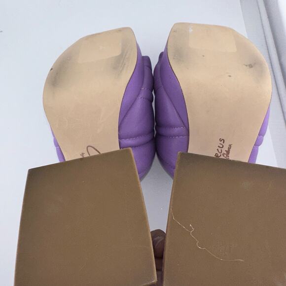 Circus NY Sam Edelman Marlie Platform Block Heel Purple Heel Slide 7.5M NWOB - Picture 5 of 5